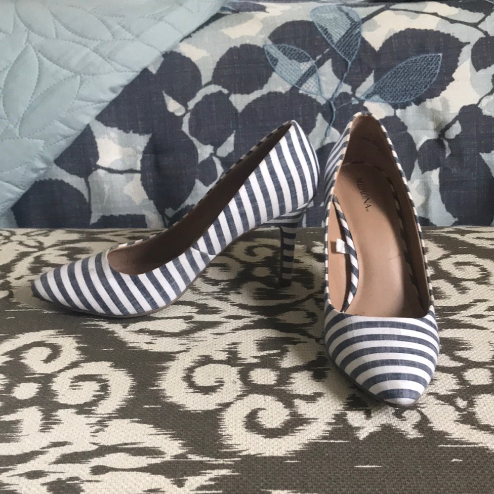Striped Heels